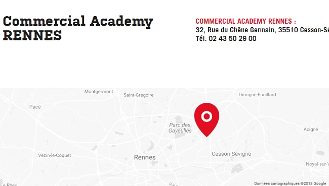 commercial formation rennes